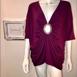 SKY purple tunic with detail
